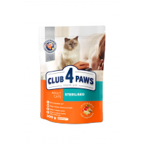 CLUB 4 PAWS Premium Sterilised. Pro dospělé sterilizované kočky 300 g (9245)