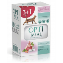 OPTIMEAL™ SET 3+1 kapsička pro kočky s jehněčím masem a zeleninou v želé 4x85 g (0540**)