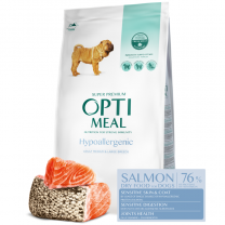 OPTIMEAL™. Hypoalergenní pro dospělé psy středních a velkých plemen – losos Na váhu 100g (4423*)